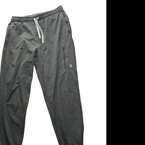 Vuori Pants, Athletic, Gray, Sunday Performance Jogger Men's Small Elastic Waist - Picture 3 of 8